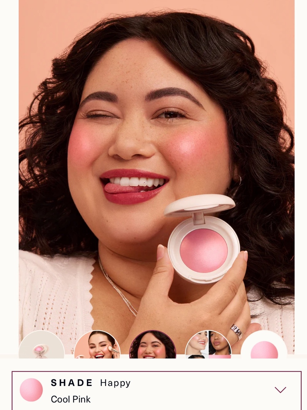 🩷 Rare Beauty Soft Pinch Luminous Powder Blush - Happy - Picture 3 of 7